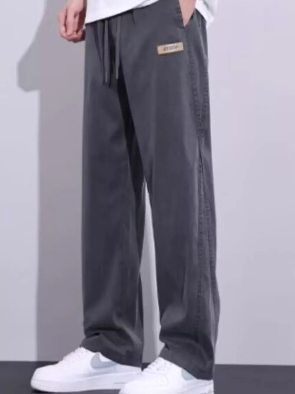 Men's Plus Size Relaxed Fit Drawstring Pants, image 3