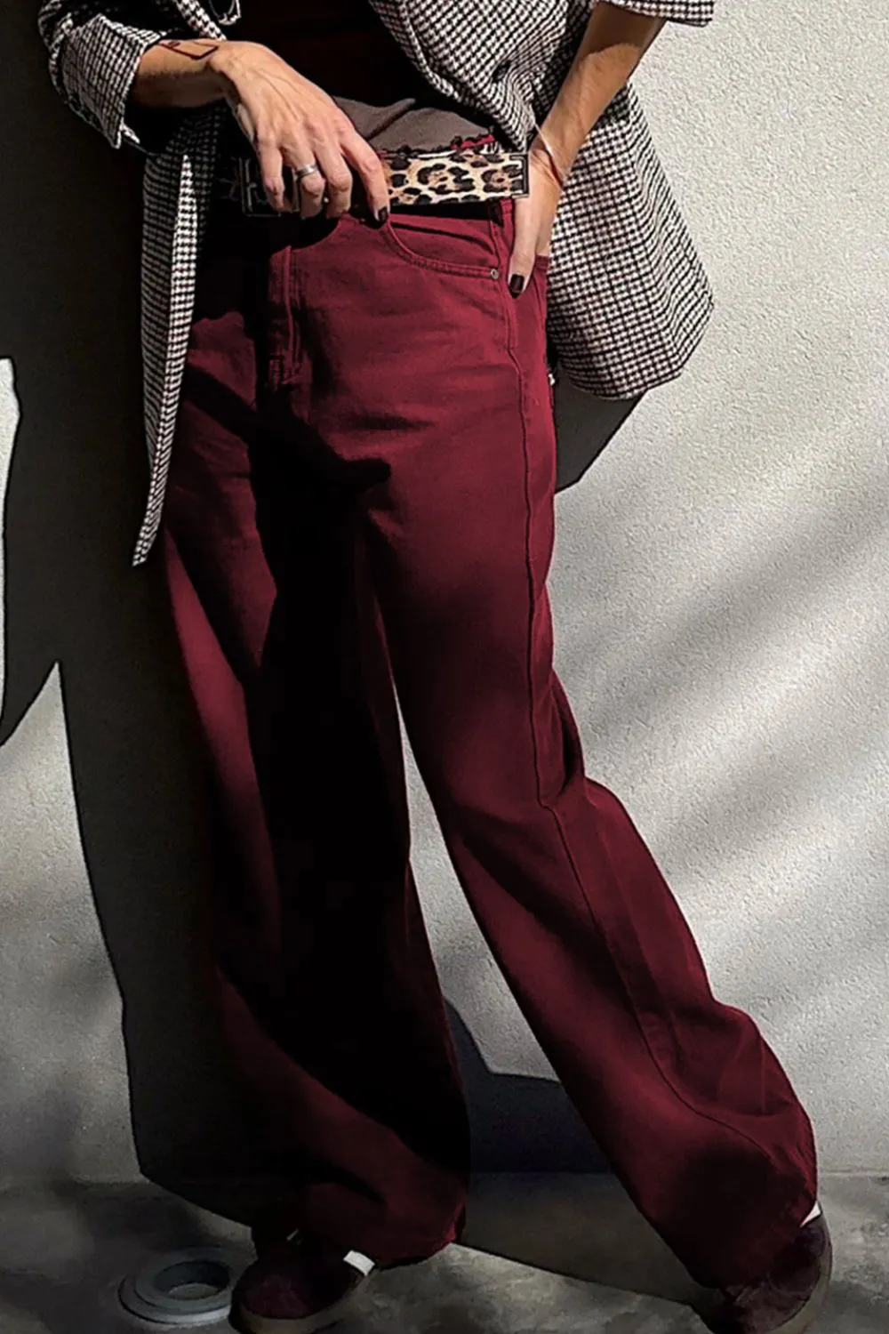 Wide Leg High Waist Fashion Jeans, image 3
