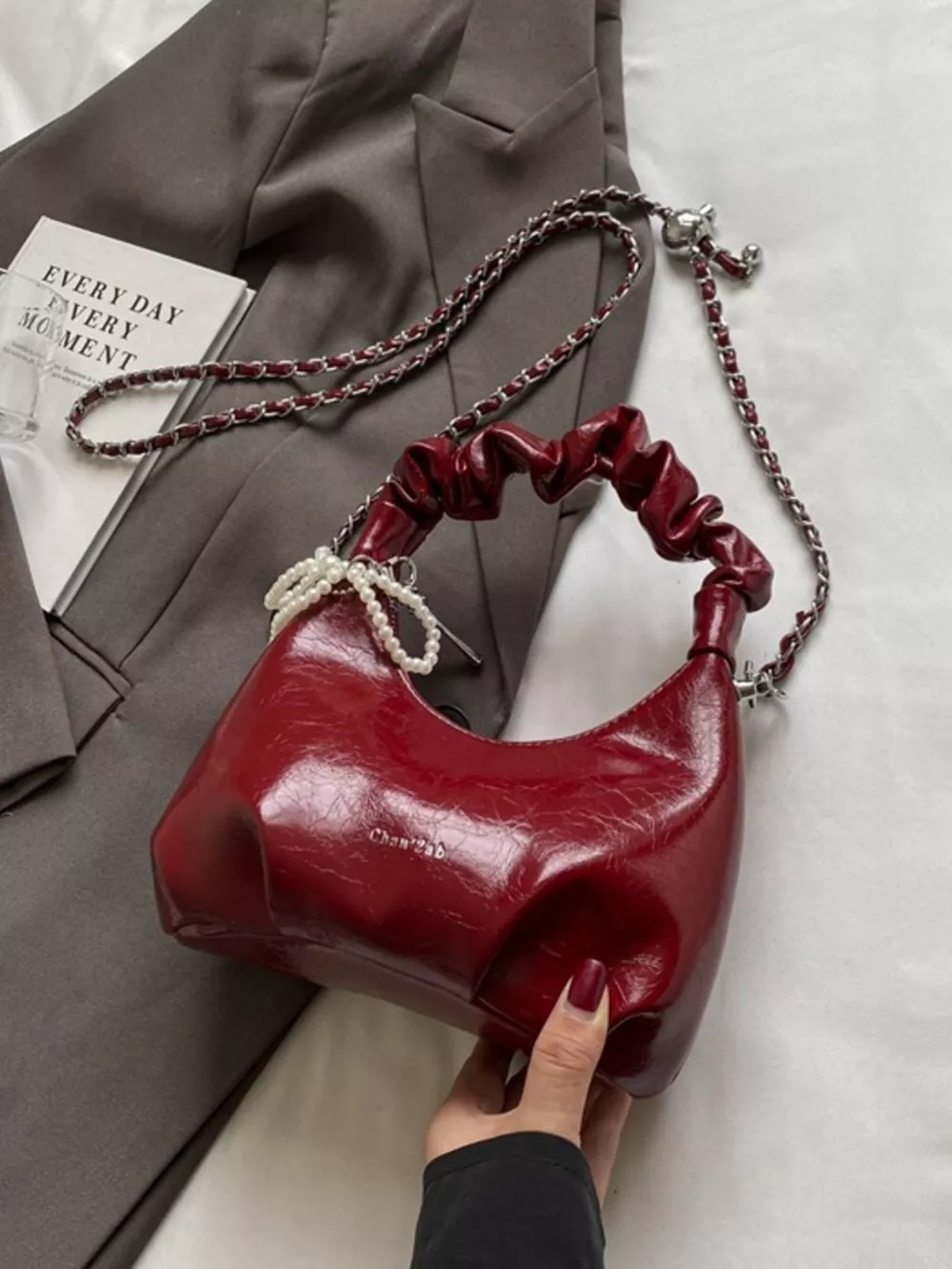 Ruched Handle Crossbody Bag, image 6