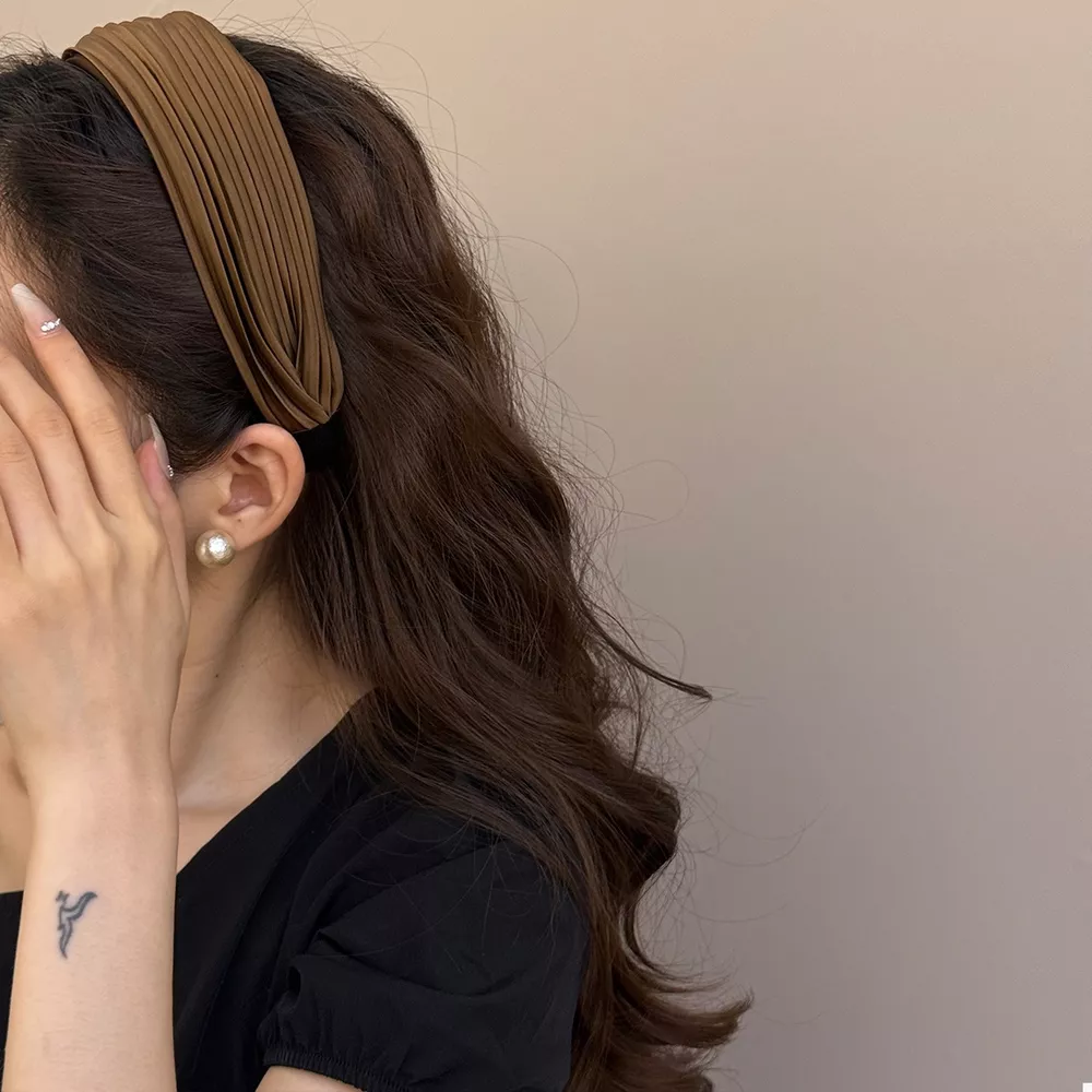 Pleated Wide Hair Headband, image 4