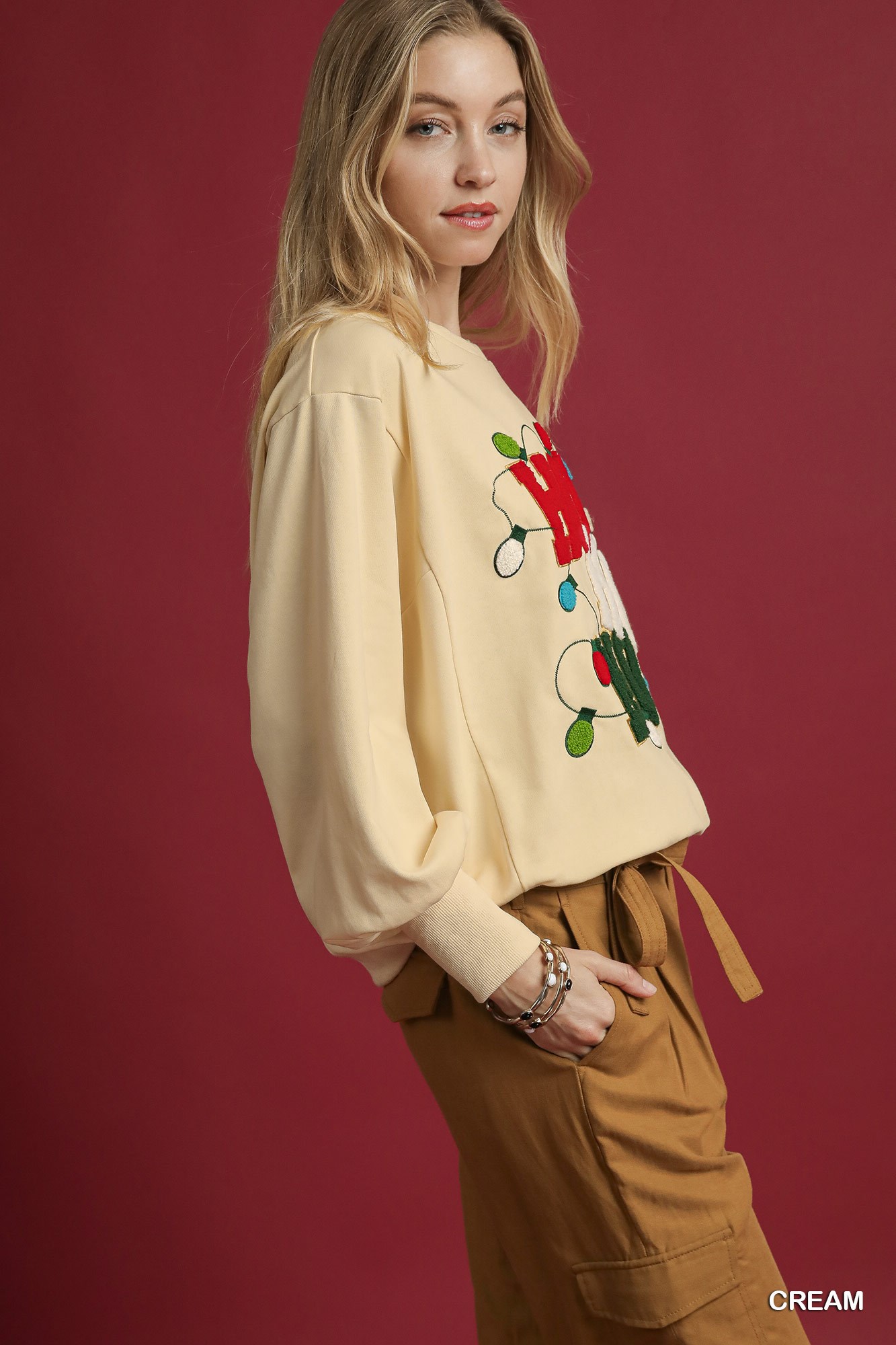 HO Applique French Terry Sweatshirt, image 2