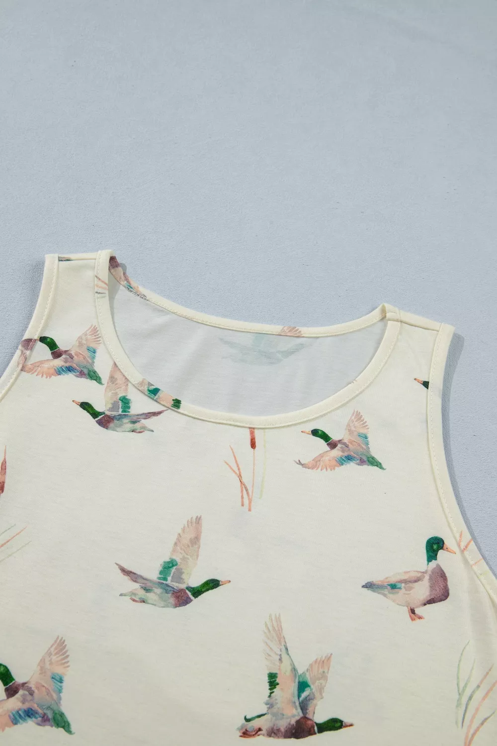 Mallard Print Western Style Tank Top, image 5