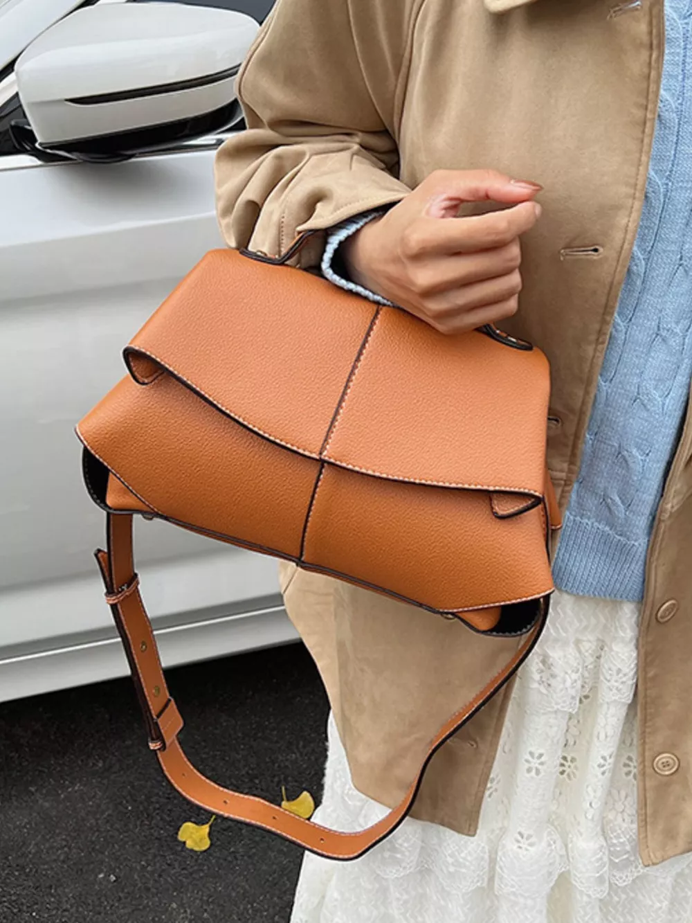 Geometric Flap Shoulder Bag, image 5