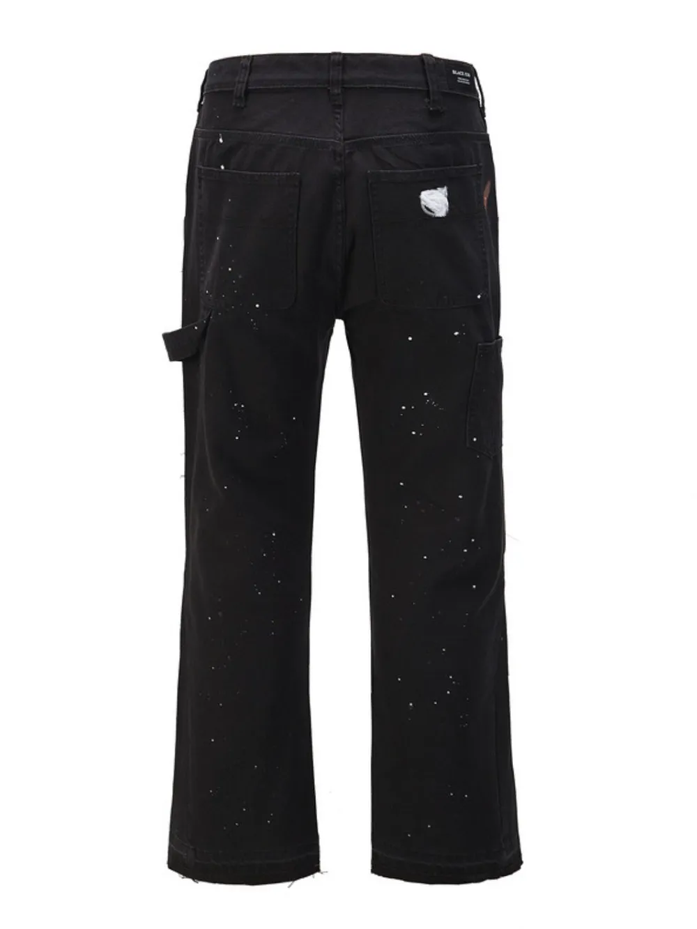 Men's Washed Bootcut Cargo Jeans, image 2