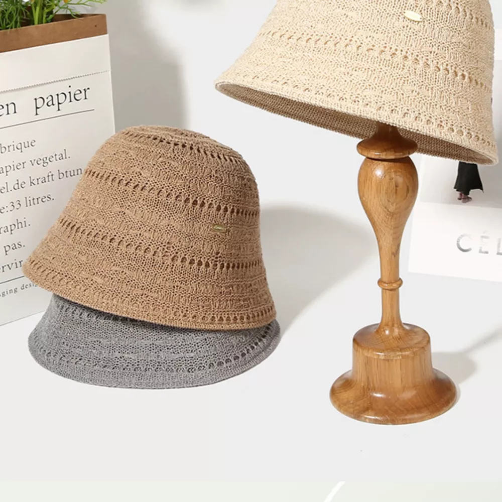 Breathable Knitted Bucket Hat, image 4