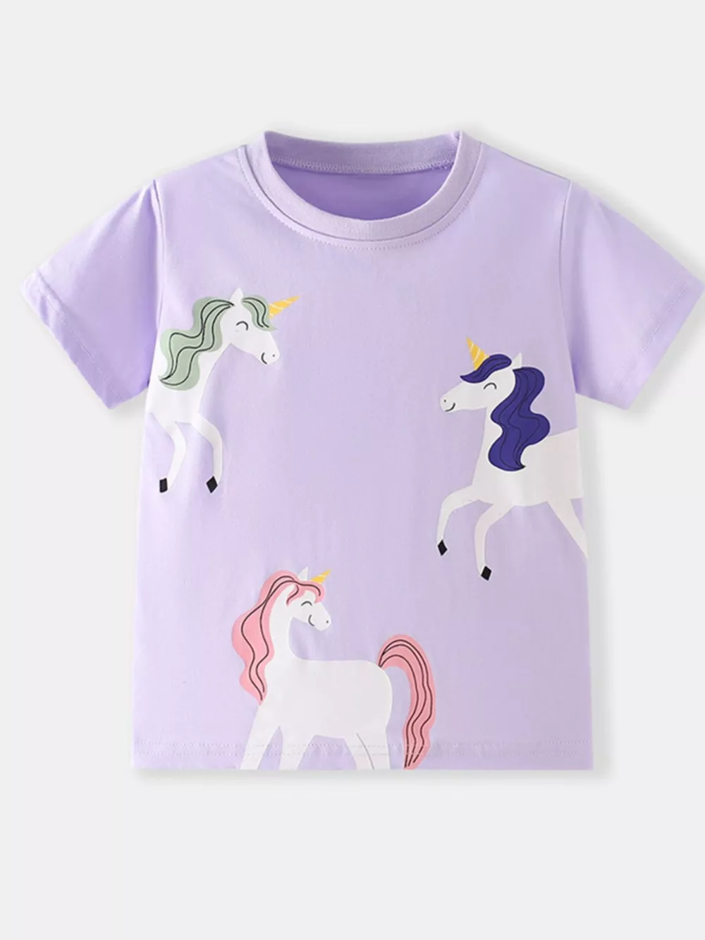 Children's Unicorn Graphic Short Sleeve T-Shirt, image 2