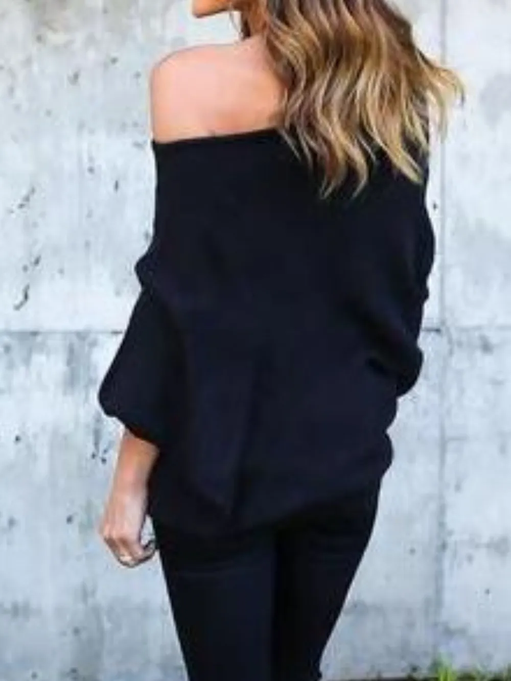 Single Shoulder Ribbed Knit Top, image 4