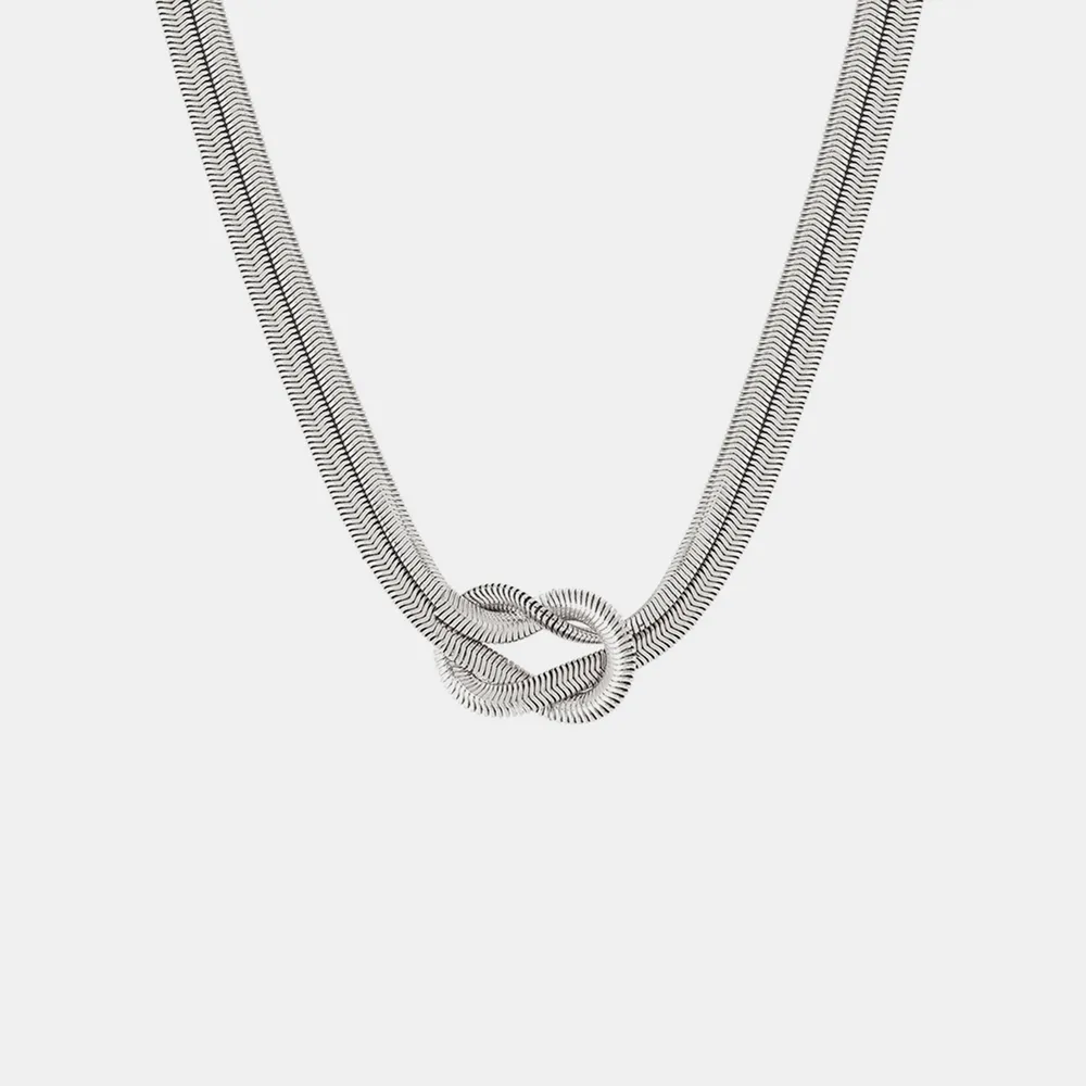Titanium Steel Knot Necklace, image 6