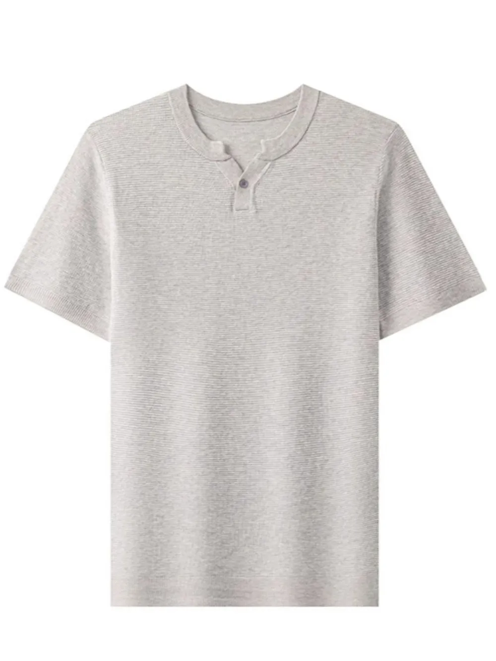 Men's Plus Size Notched Short Sleeve T-Shirt, image 9