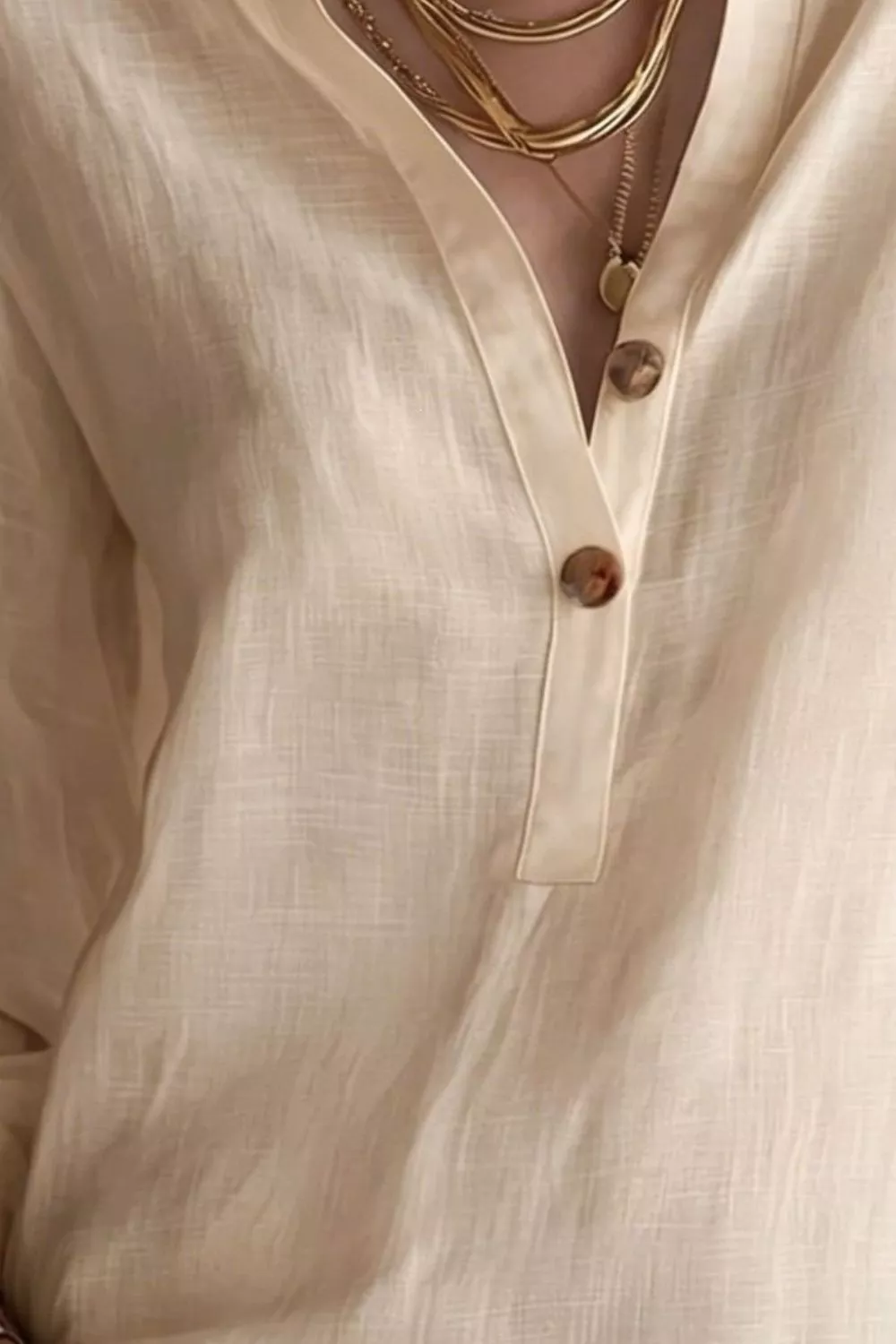 Button Detail Long Sleeve Blouse, image 8