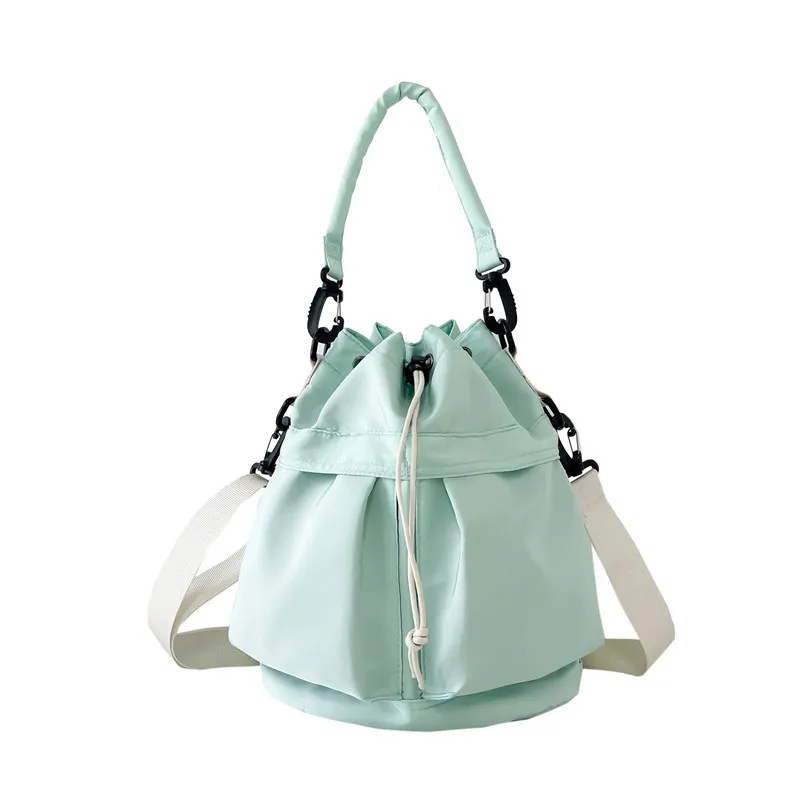 Drawstring Nylon Bucket Bag, image 5