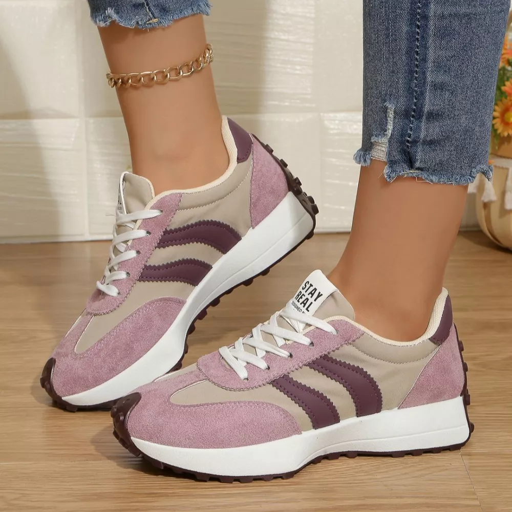 Round Toe Lace Up Sneakers, image 6