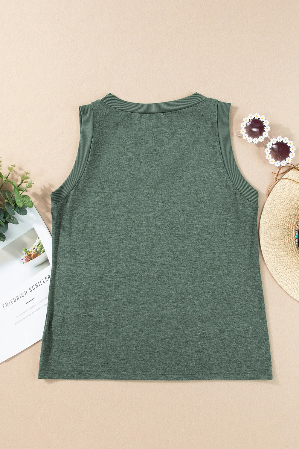 US Flag V-Neck Tank, image 3