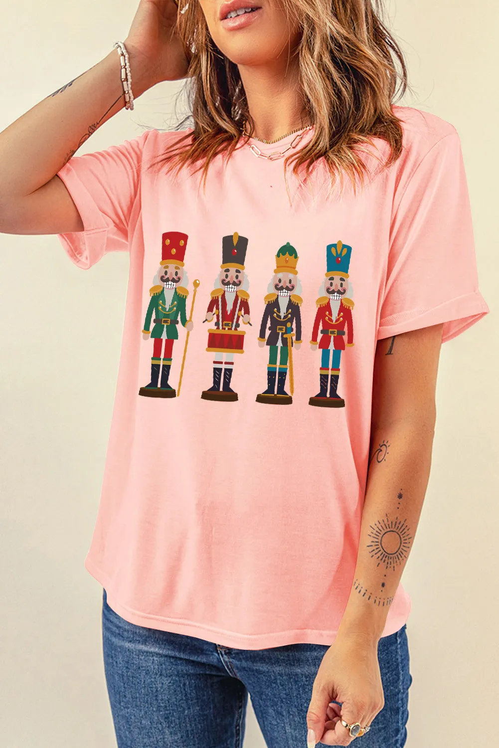 Nutcracker Round Neck Short Sleeve T-Shirt, image 3