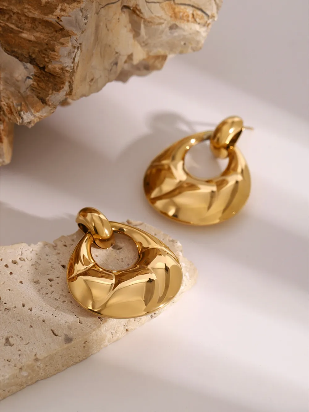 Stainless Steel Teardrop Shape Earrings, image 6