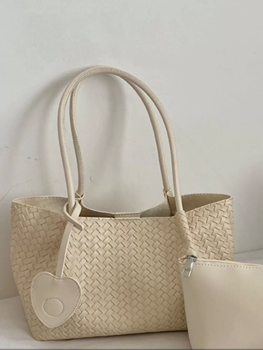 Woven Tote Shoulder Bag, image 4