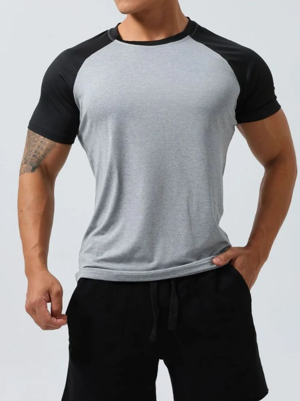 Men's Plus Size Round Neck Short Sleeve T-Shirt, image 8
