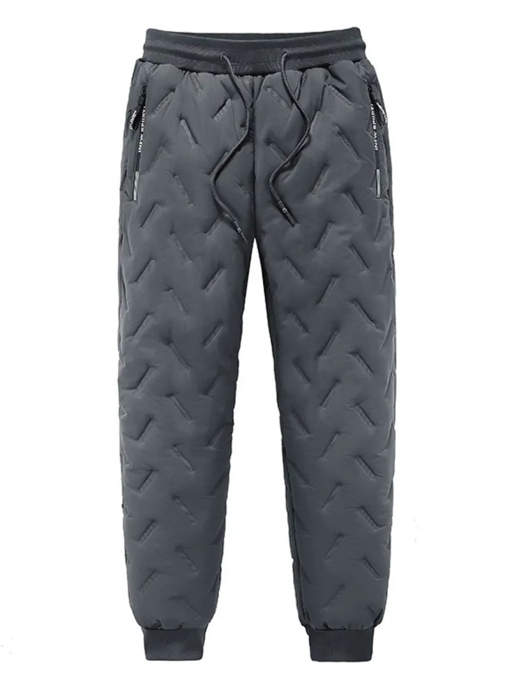 Men's Plus Size Quilted Thermal Joggers, image 2