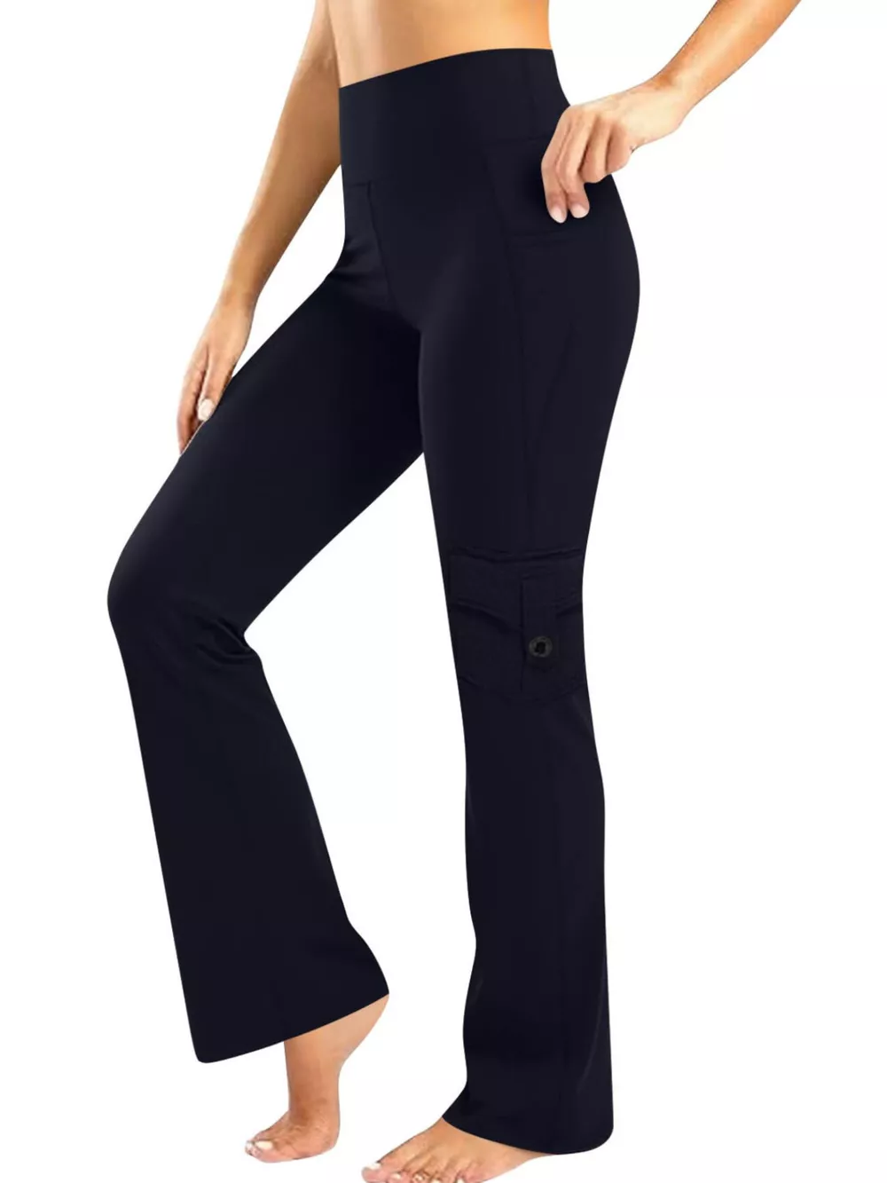High-Waisted Yoga Pants with Pockets