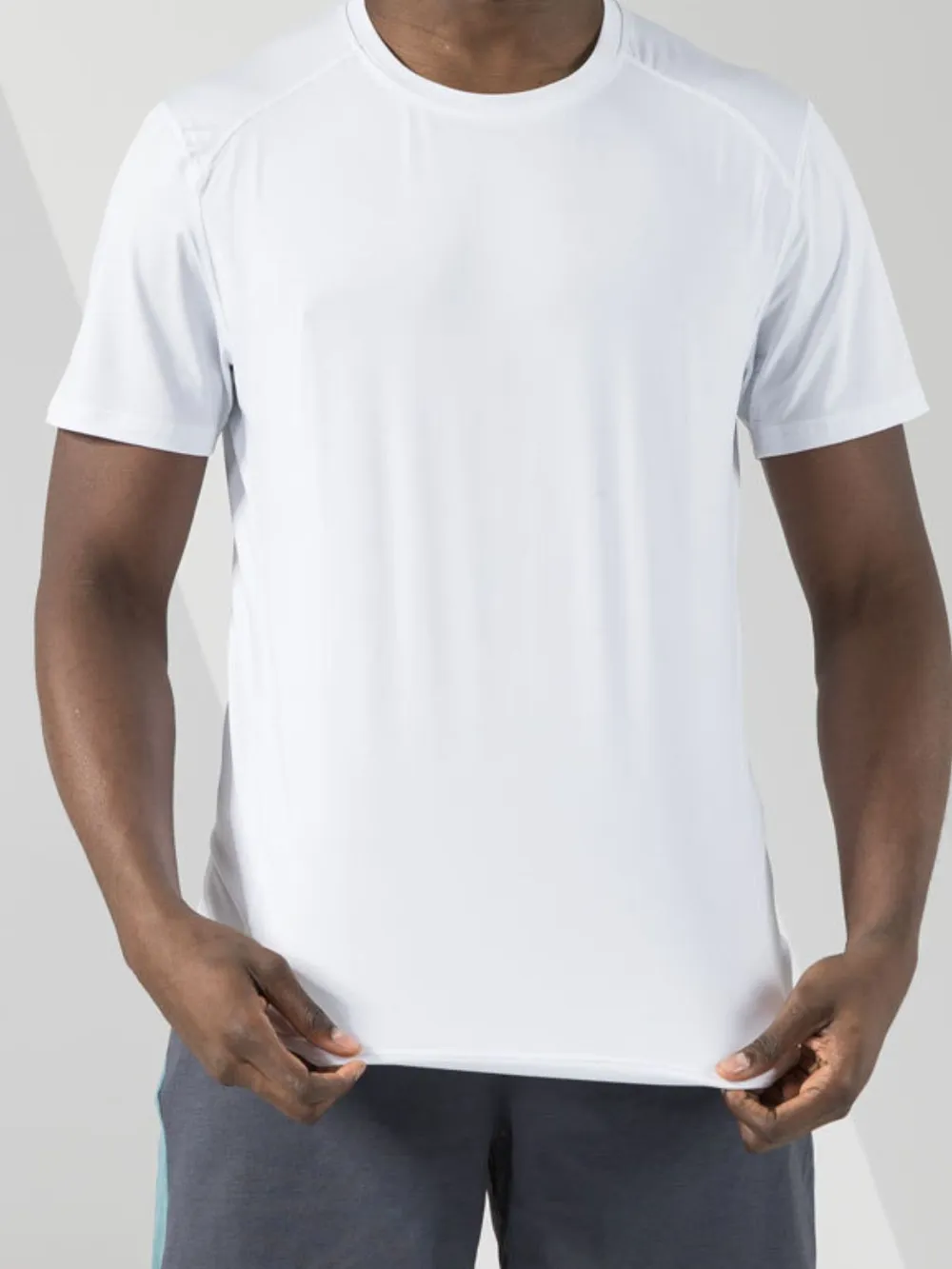 Men's Plus Size Round Neck Short Sleeve Active T-Shirt, image 5