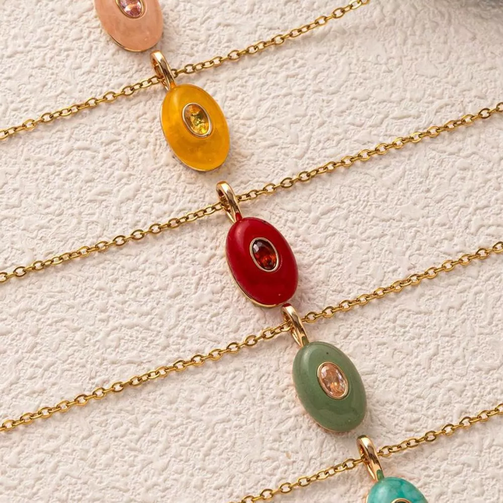 Natural Stone Pendant Necklace, image 15