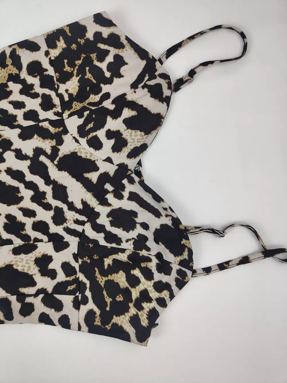 Leopard Sweetheart Neck Maxi Dress, image 4