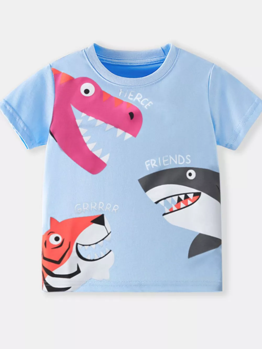 Children's Fierce Friends Graphic Crew Neck T-Shirt, image 2
