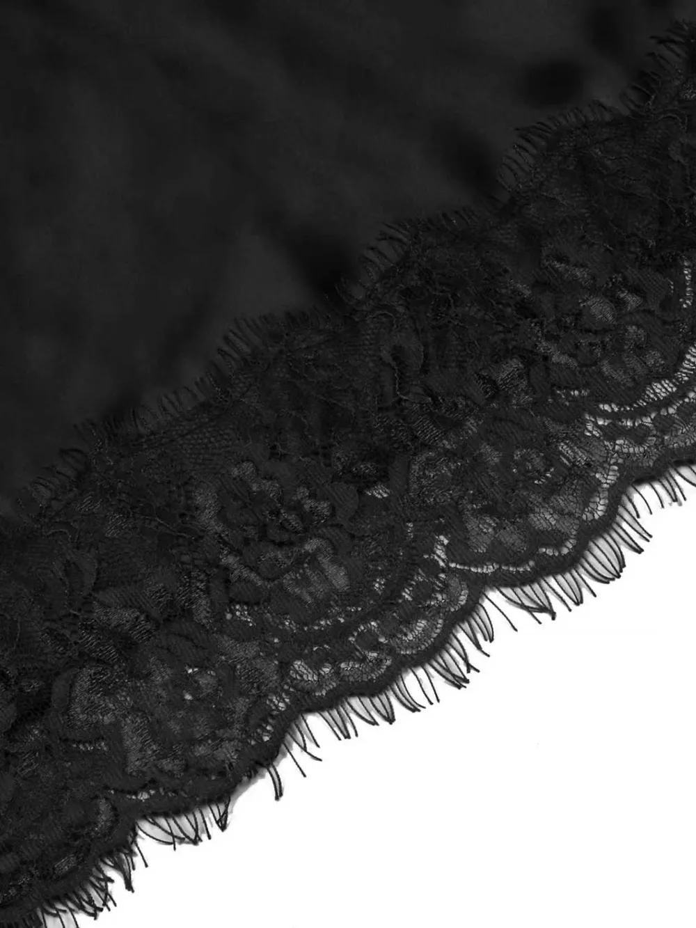 Lace Trimmed Satin Cami, image 3