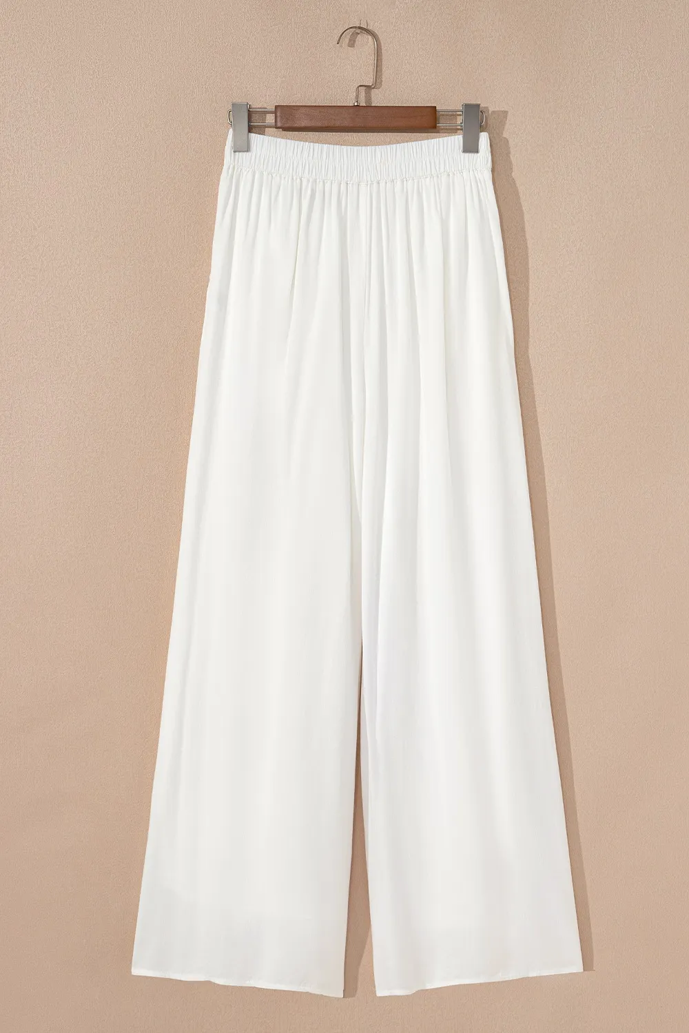 Flowy Wide Leg Pants with Drawstring Waist, image 3