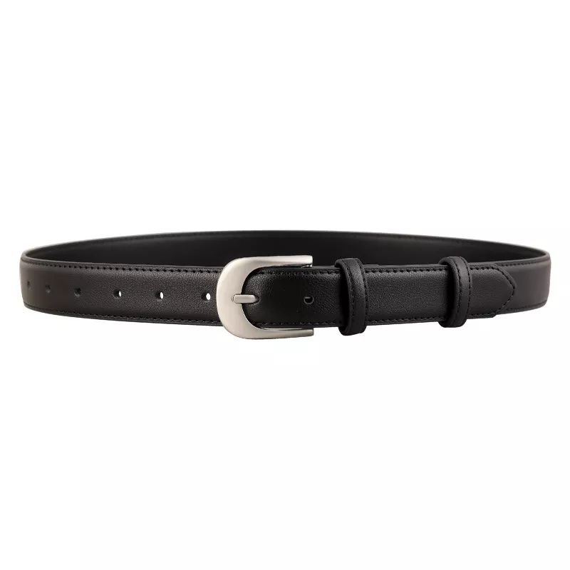 Adjustable Silver Buckle Belt, image 2