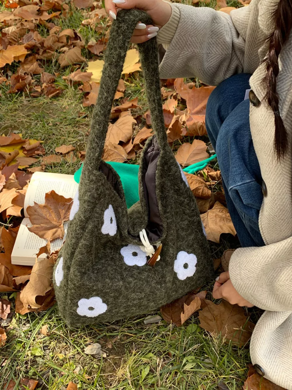 Floral Applique Handbag, image 4