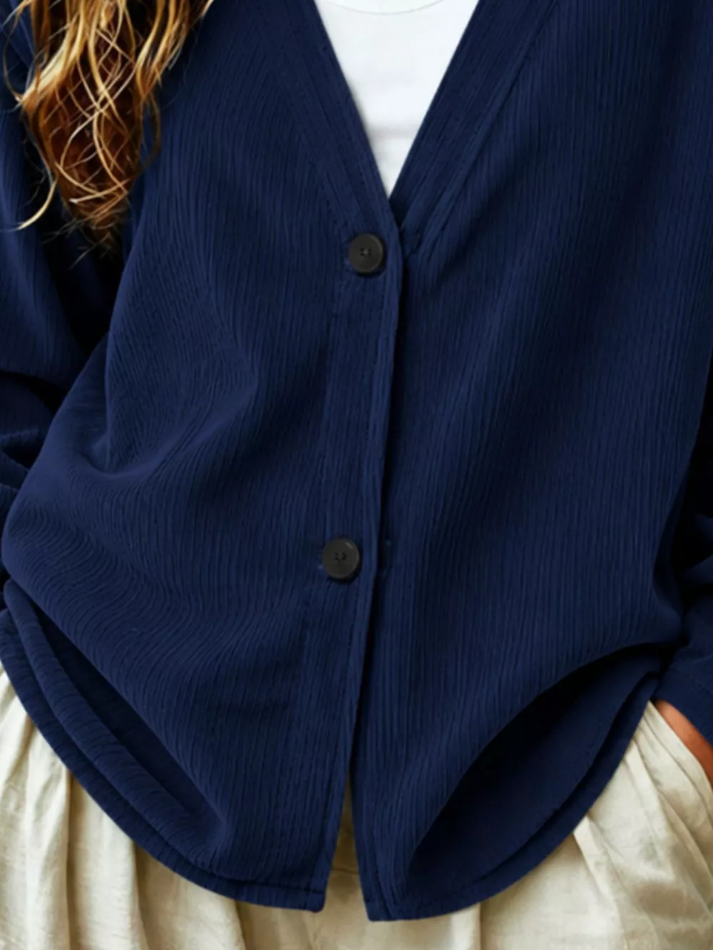 Casual Corduroy Button-Up Cardigan, image 12