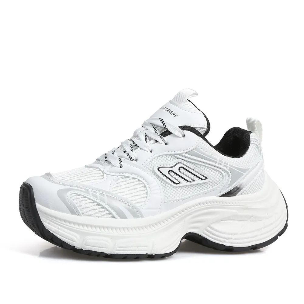 Letter Lace-Up Round Toe Athletic Shoes, image 6