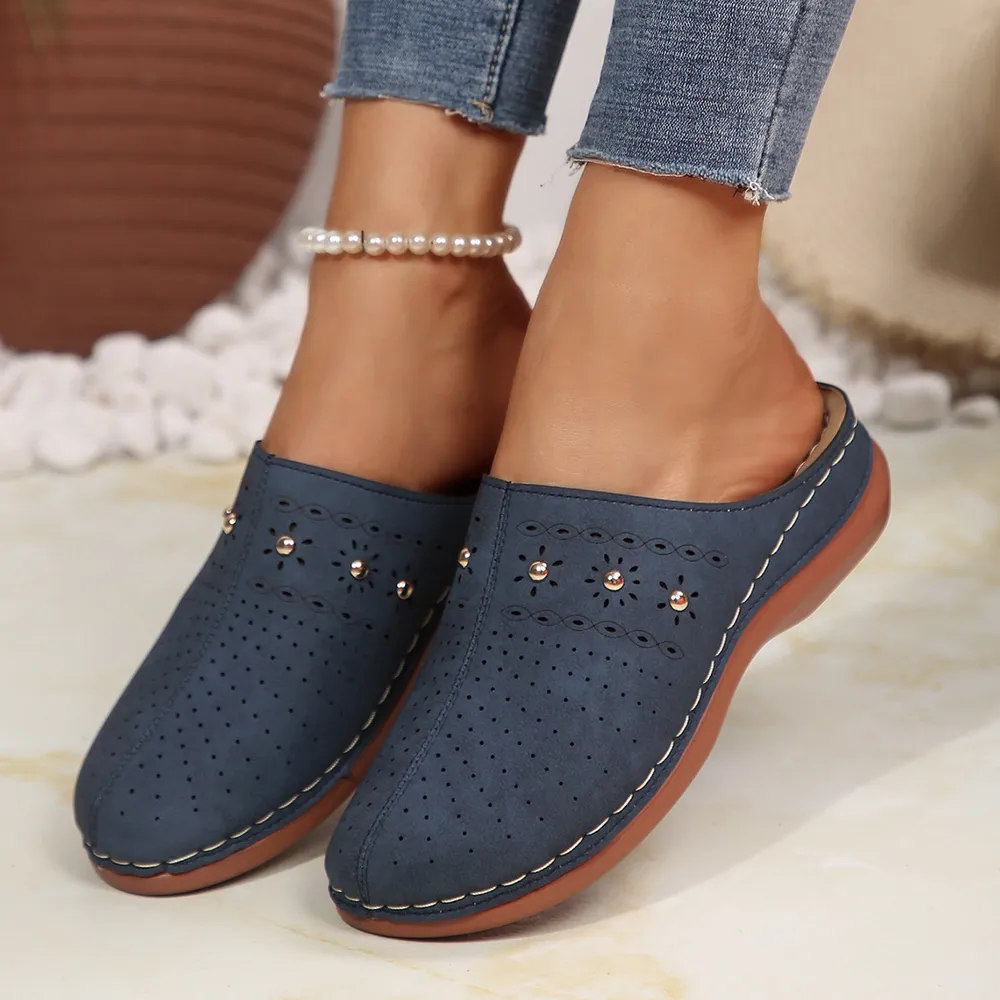 Round Toe Wedge Sandals, image 4