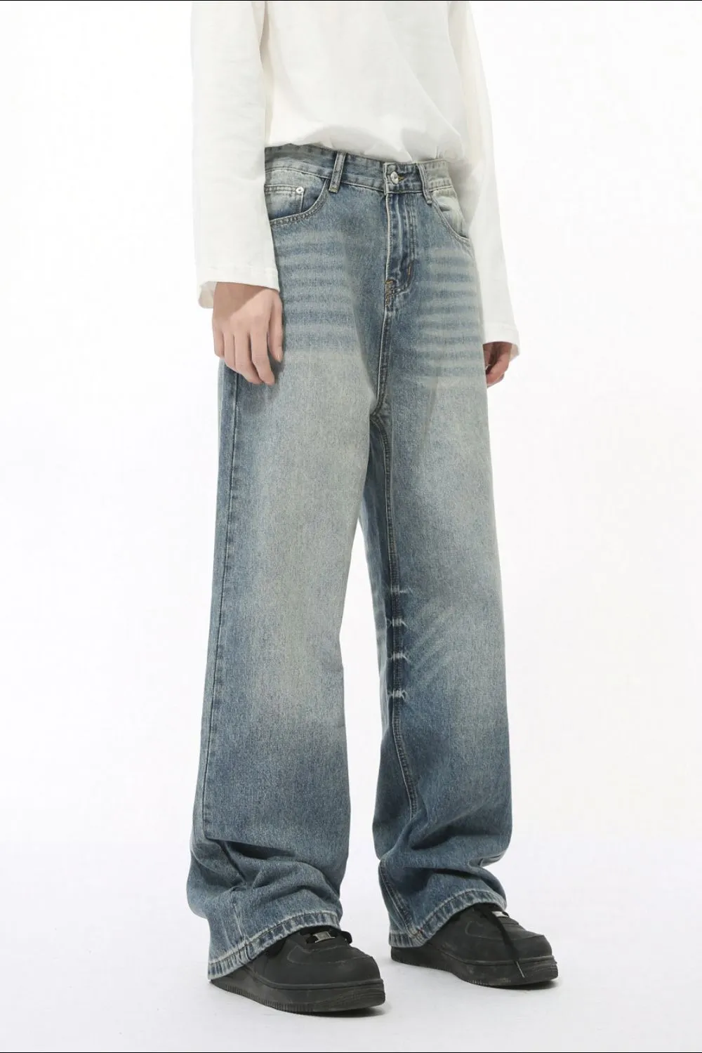 High Rise Wide Leg Casual Jeans, image 5