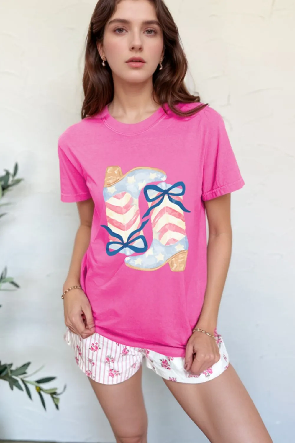 Graphic Round Neck Short Sleeve T-Shirt, image 3