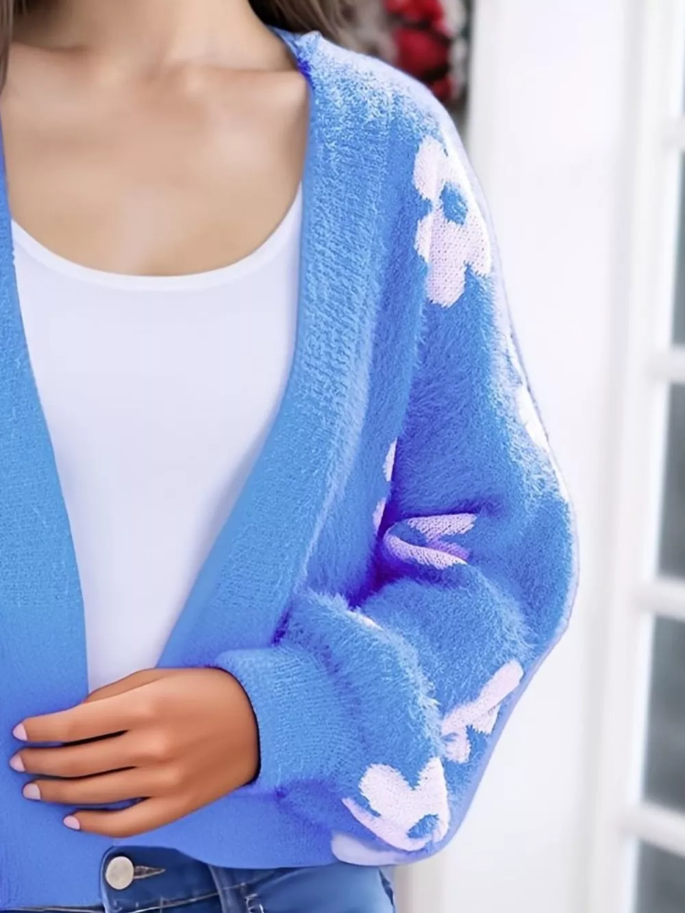 Floral Open Front Cardigan, image 25