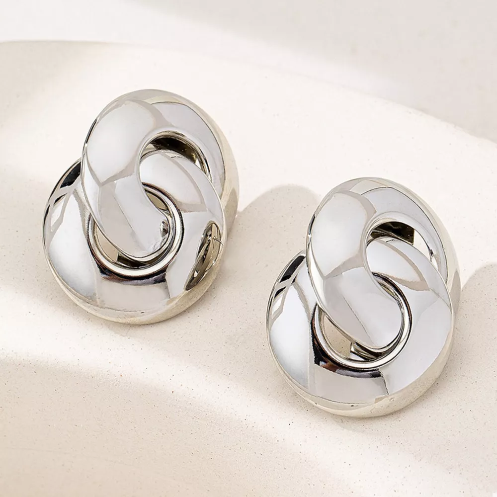 Chunky Knot Stud Earrings, image 3