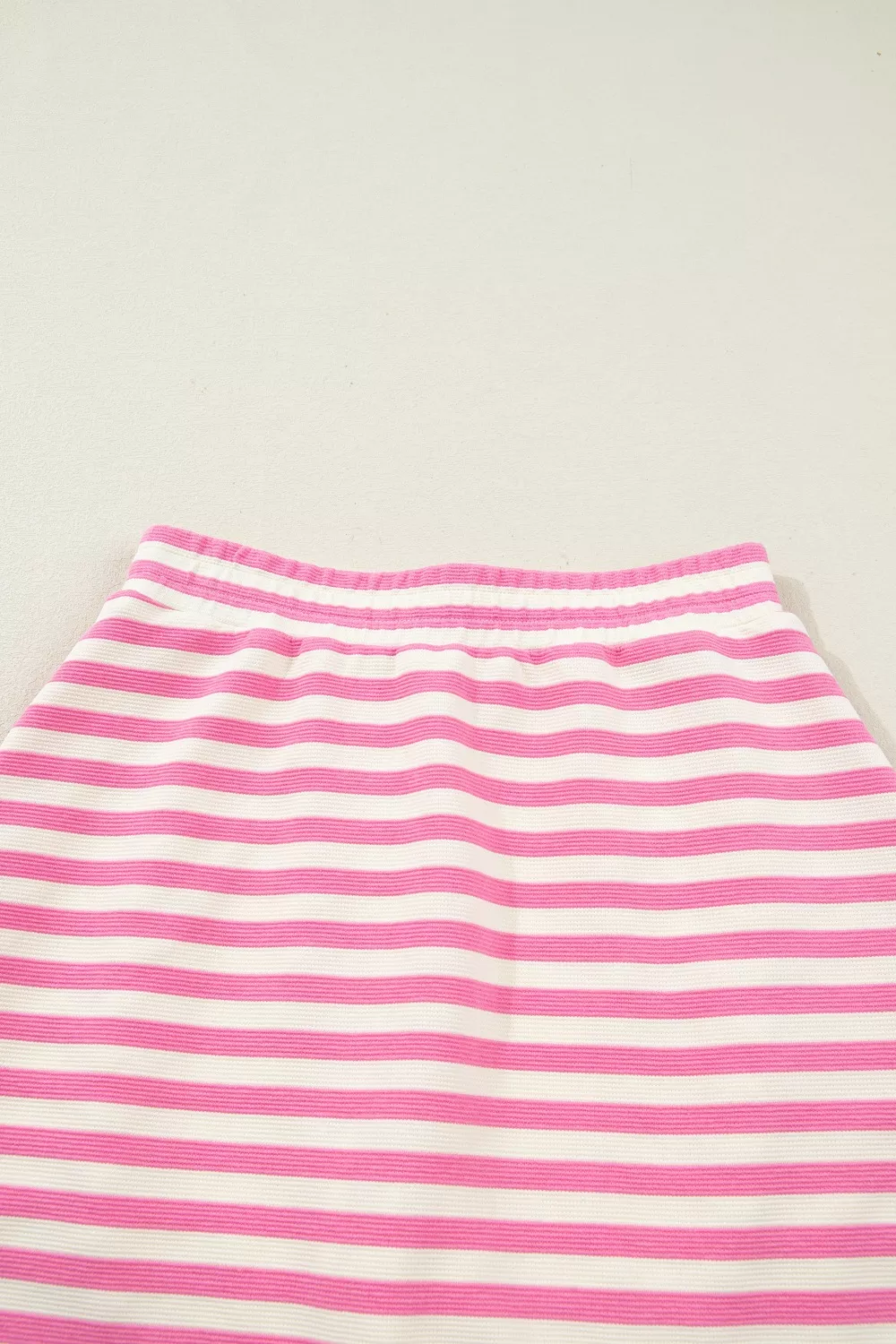 Half Zip Striped Sleeveless Top and Skirt Set, image 11