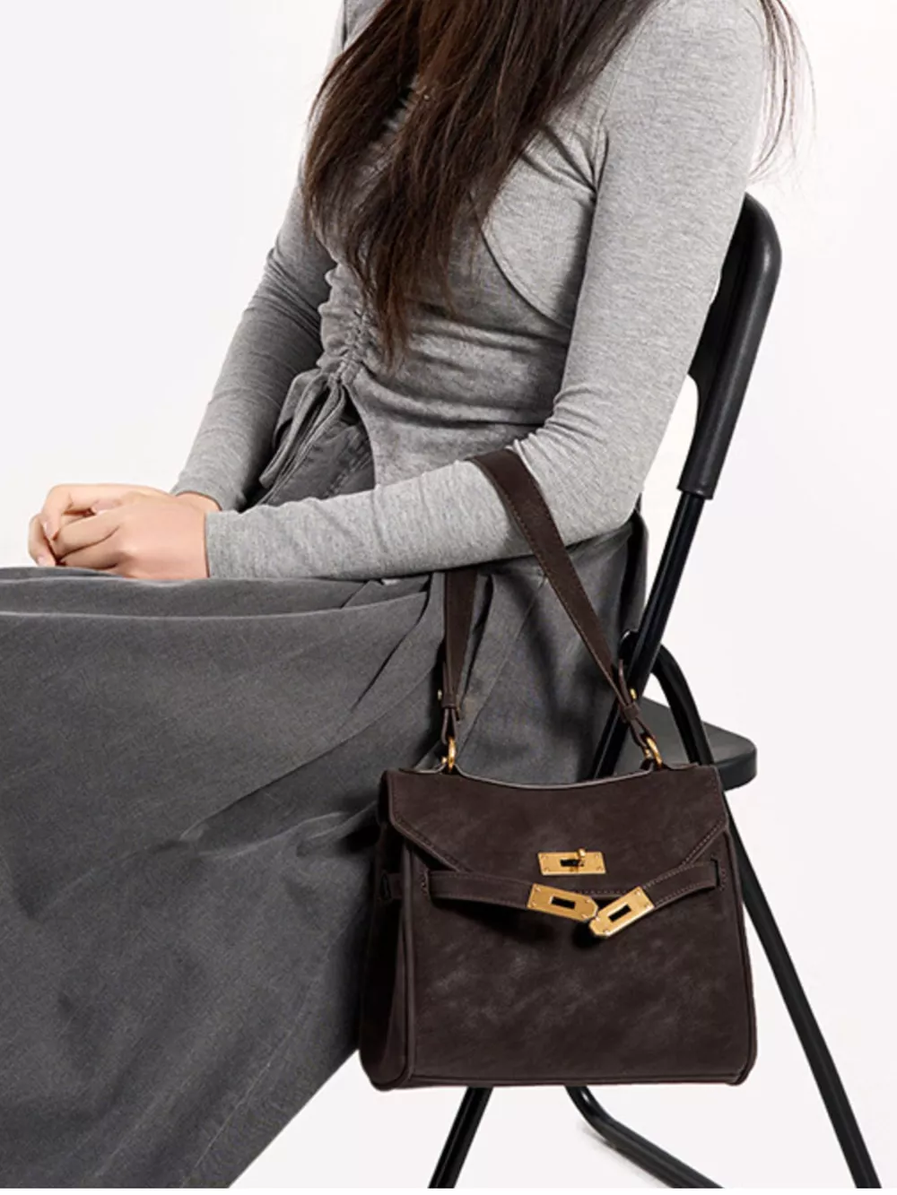 Gold-Tone Hardware Crossbody Bag, image 11