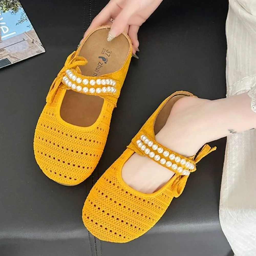 Hollow Out Round Toe Flat Slip-Ons, image 16