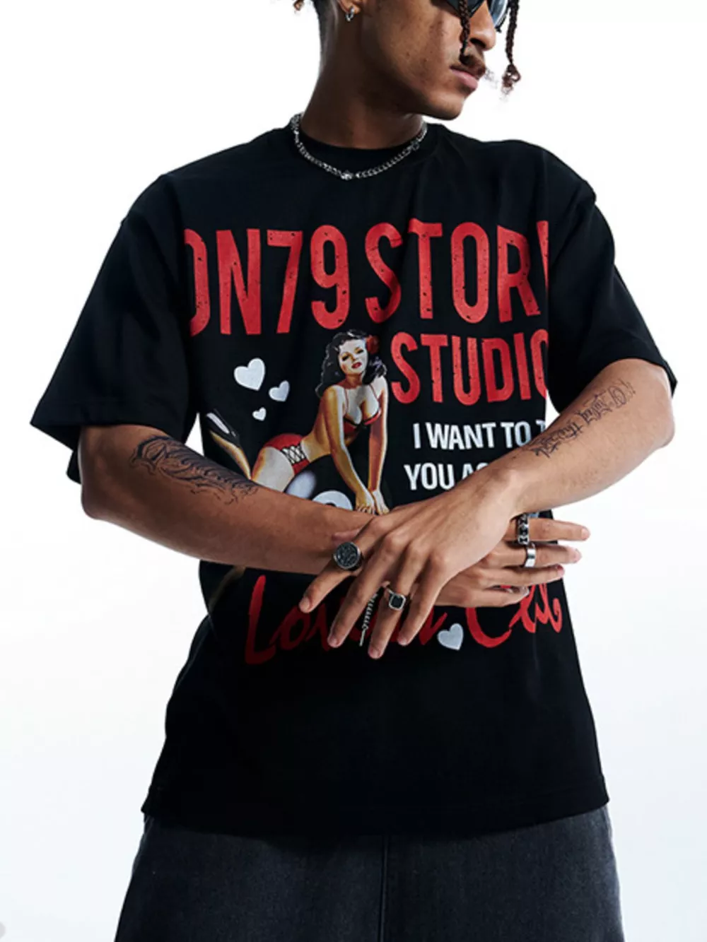 Men's Graphic Round Neck Short Sleeve T-Shirt, image 4