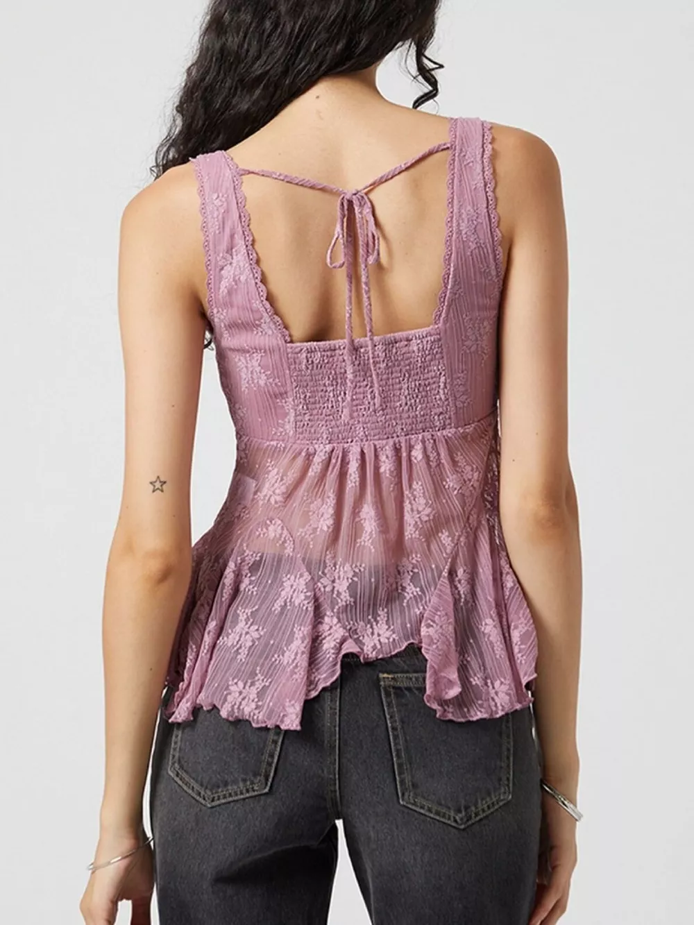 Lace V-Neck Tank, image 14