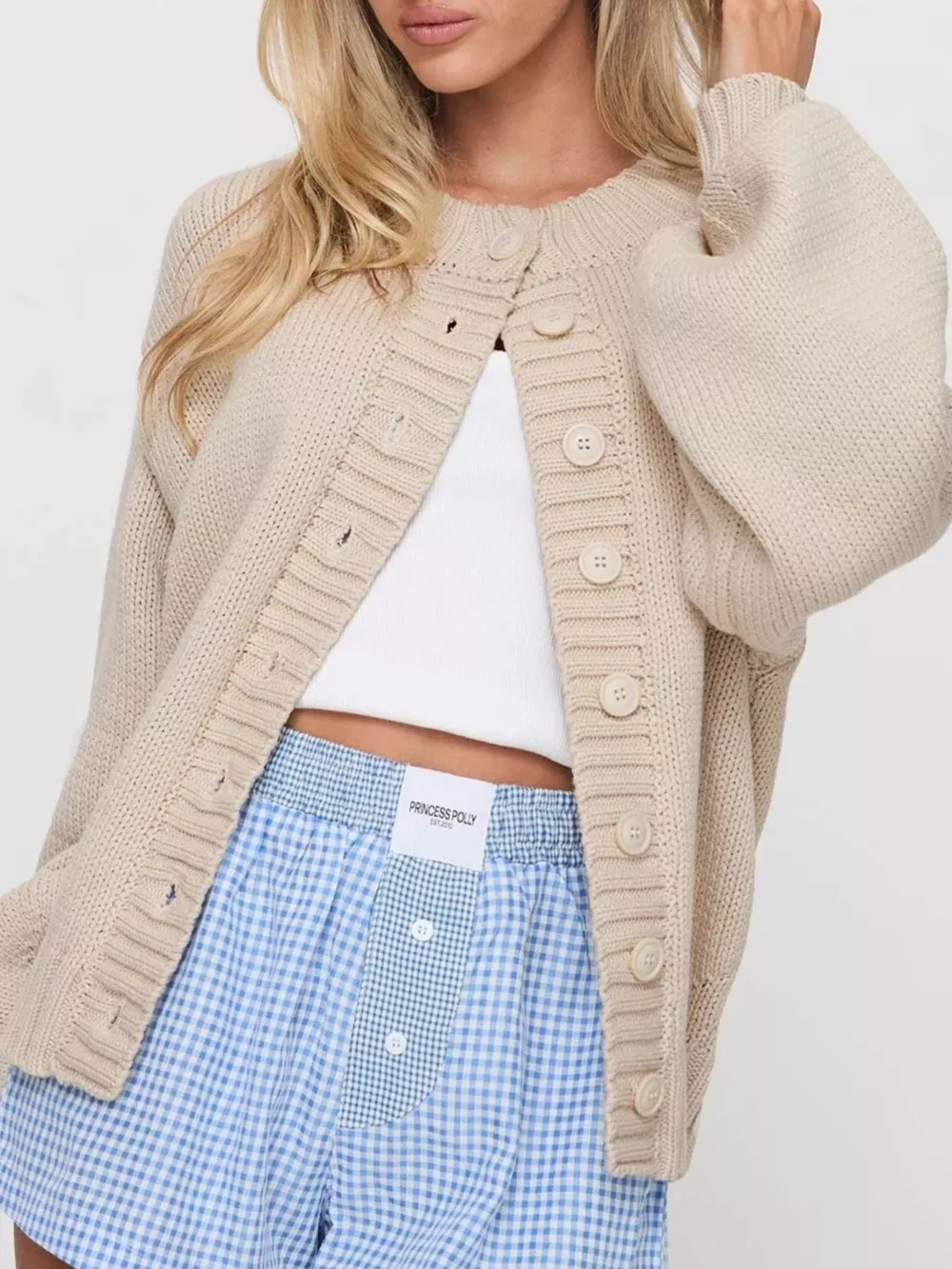 Button-Down Knit Cardigan