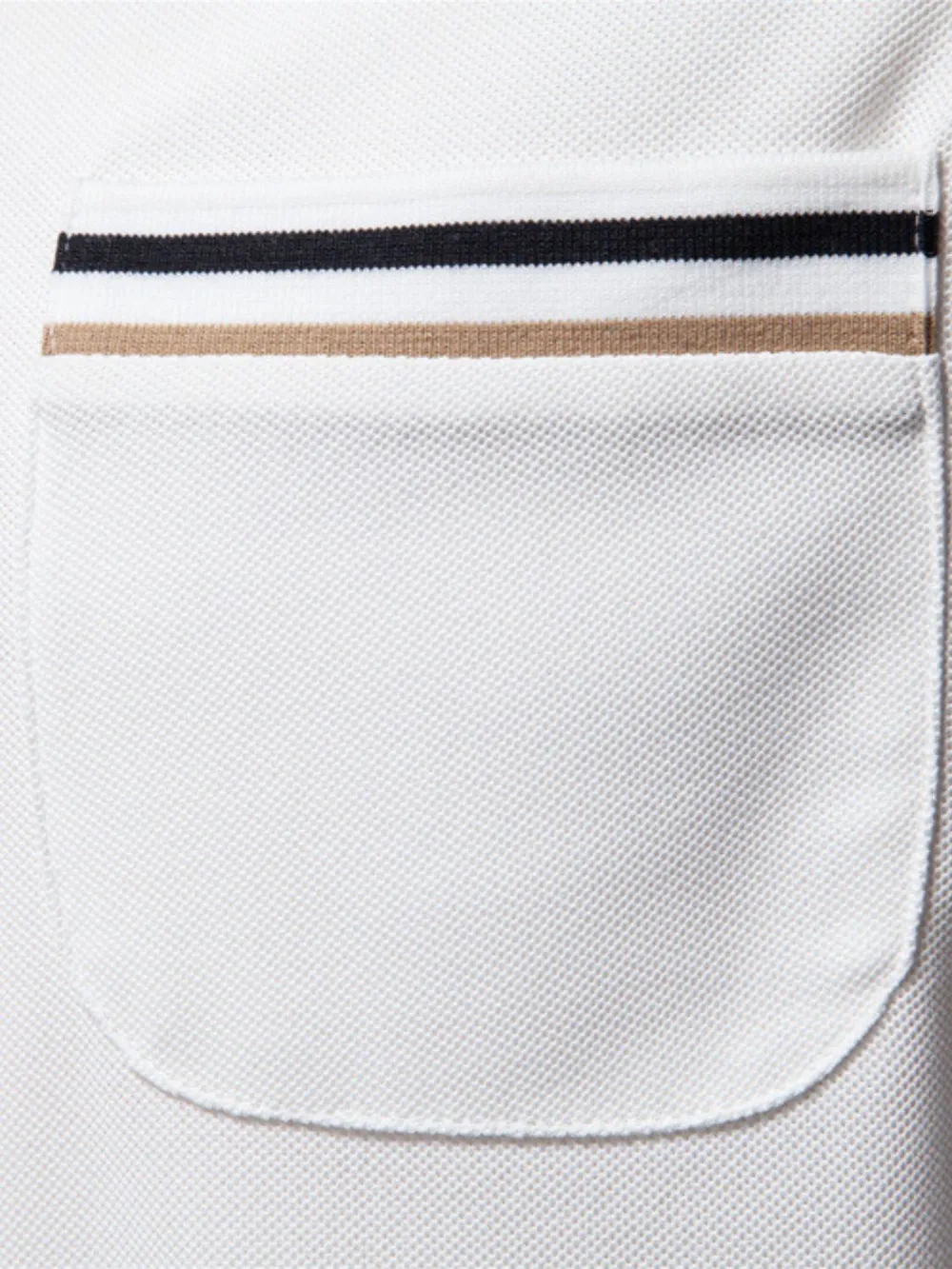 Men's Short Sleeve Collared Neck Striped Polo, image 4