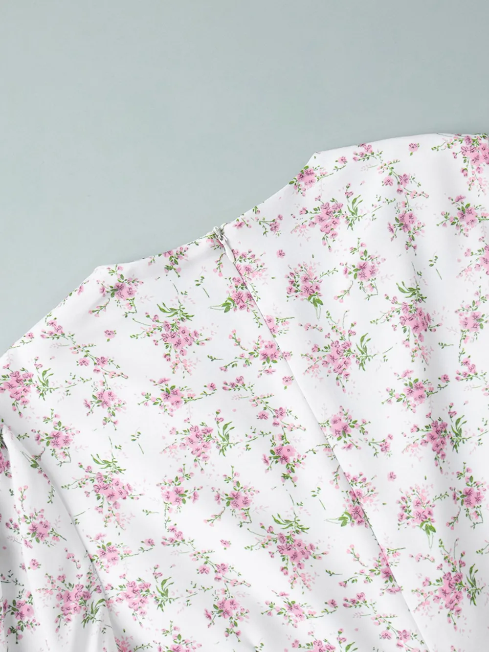Floral Print Balloon Sleeve Dress, image 9