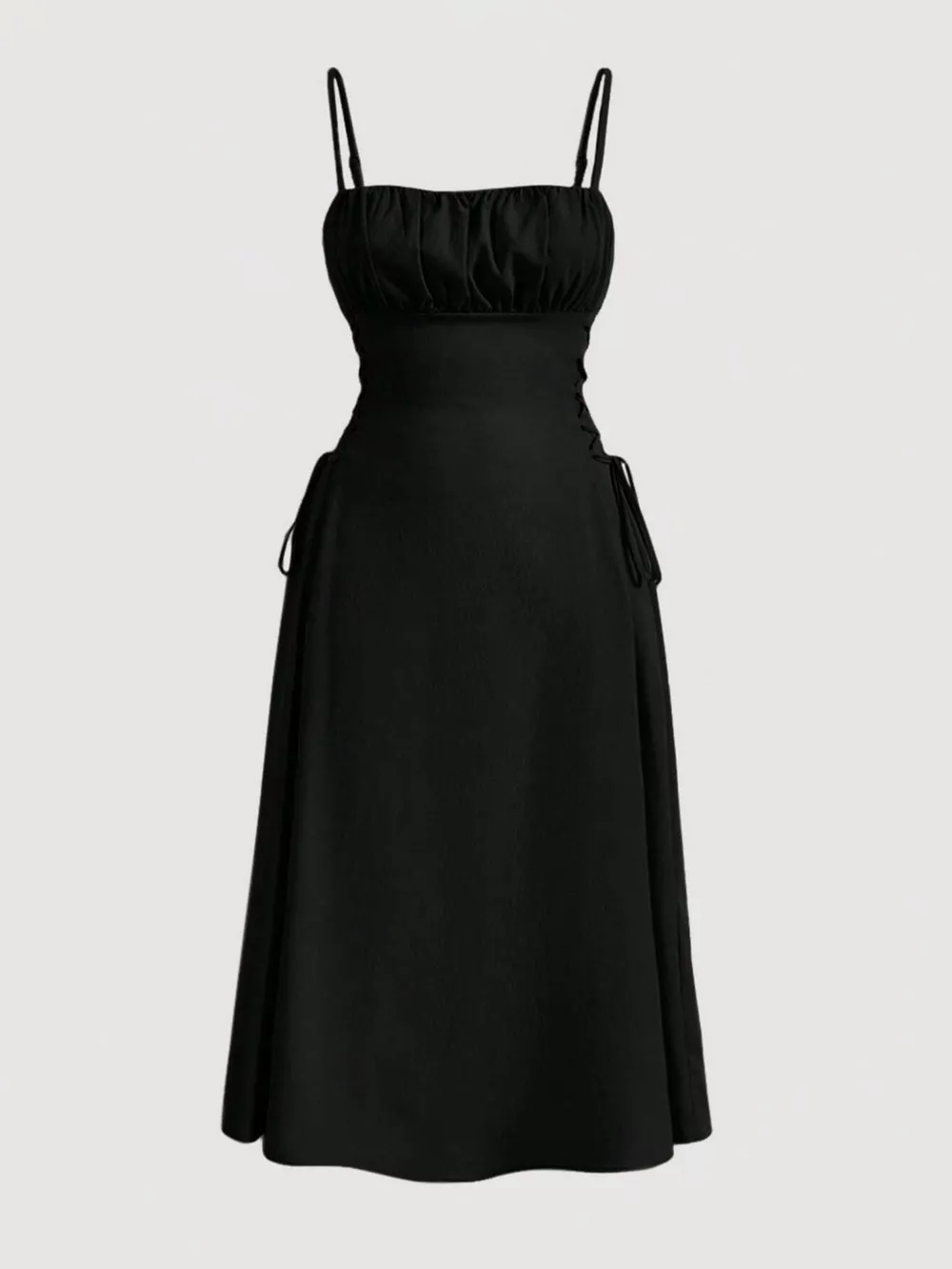 Lace-Up Side A-Line Cami Dress, image 20