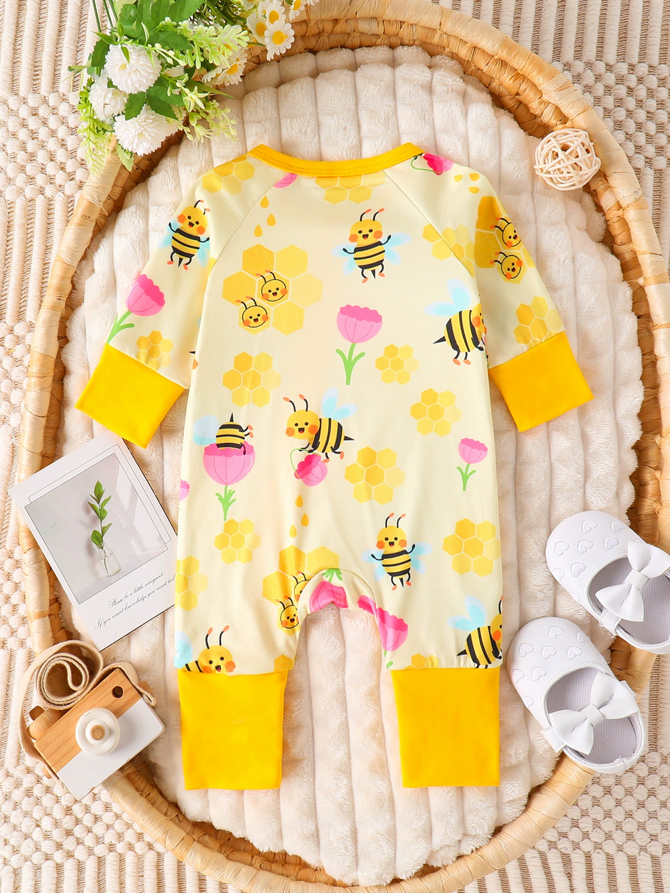 Children's Printed Long Sleeve One-Piece, image 8
