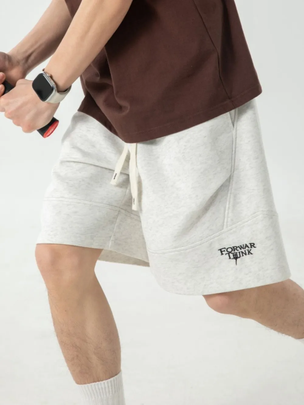 Men's Plus Size Drawstring Shorts with Pockets, image 2
