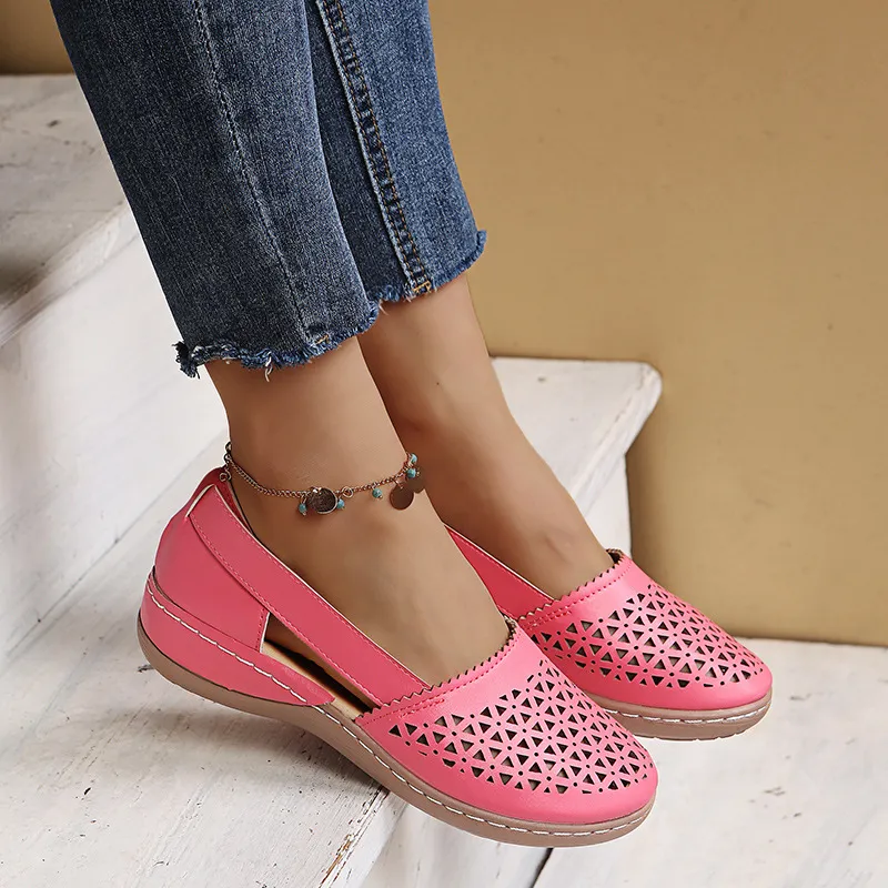 Cutout Round Toe Slip-Ons, image 13
